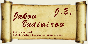 Jakov Budimirov vizit kartica